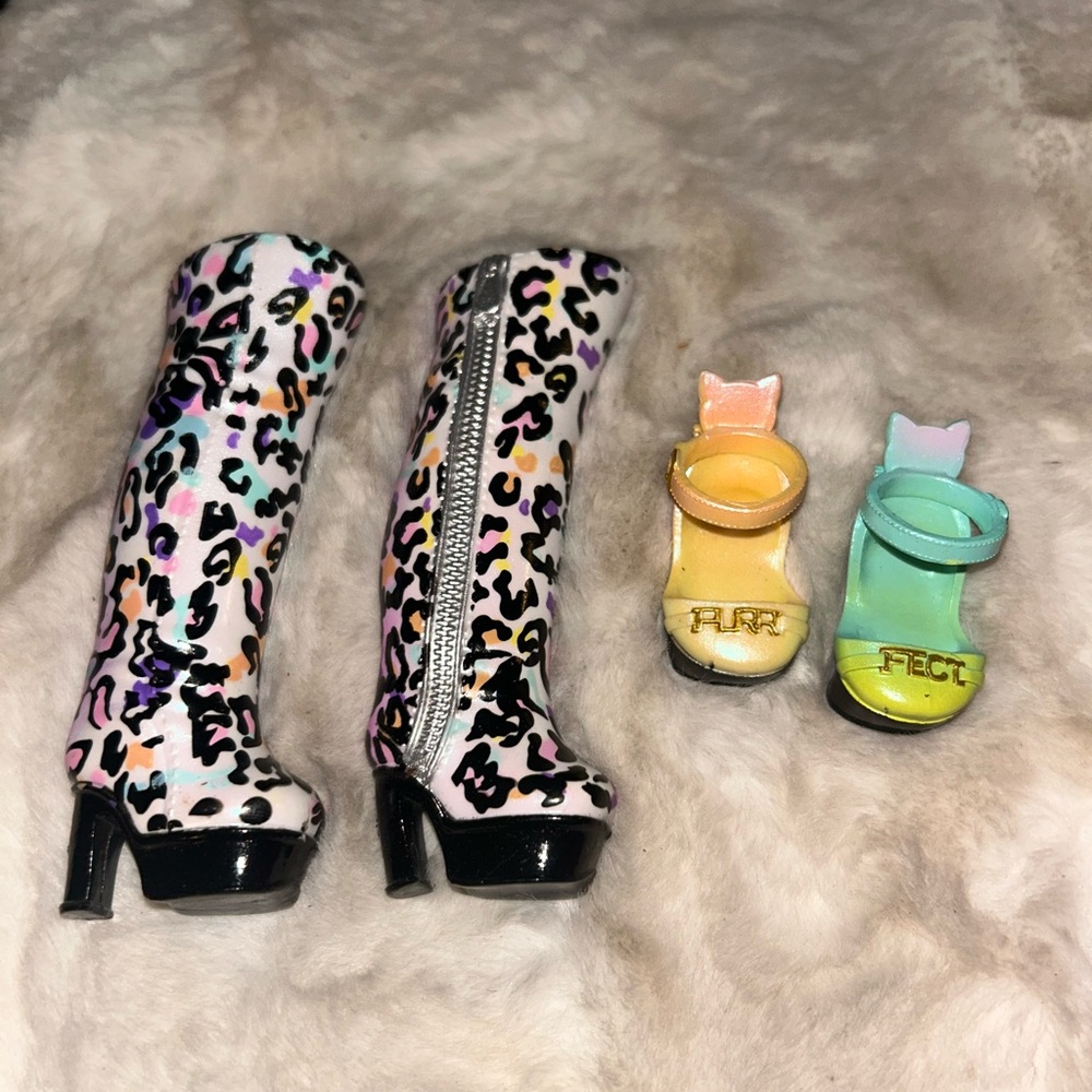 Na Na Na Surprise Piper Prim Doll Purfect Shoes And Leopard Tall Boots